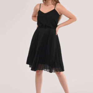 Closet London Black Mini Pleated Skirt