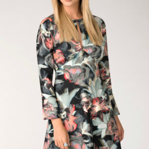 Closet London Multi Fluted Sleeves Tunic Dress