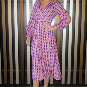 Closet London Pink Full Skirt Wrap Dress