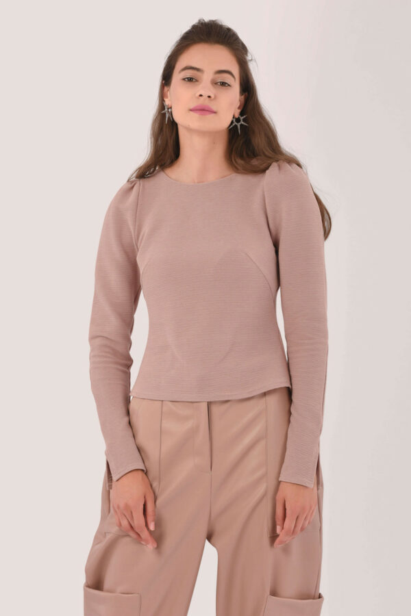 Closet London Pink Pleated Sleeve Top