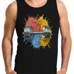 Colorful dumbbell Tank top