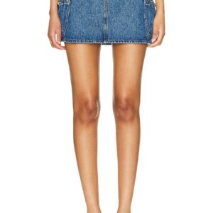 Coperni Cargo Mini Skirt in Washed Blue - Blue. Size 34 (also in 36, 38).