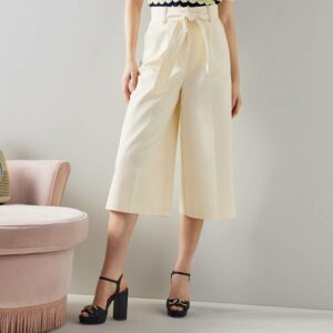 Cream Lena Cotton Culottes