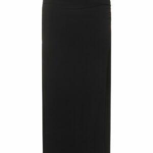 Crepe Jersey Midi Wrap Skirt