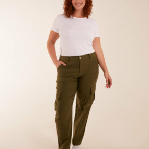 Curve Straight Leg Pocket Detail Cargo Joggers - 18/20 / KHAKI