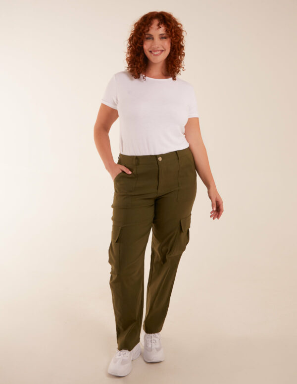 Curve Straight Leg Pocket Detail Cargo Joggers - 18/20 / KHAKI