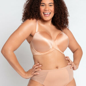 Curvy Kate Smoothie T-Shirt Balcony Moulded Bra Latte