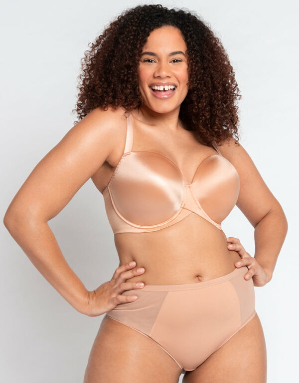 Curvy Kate Smoothie T-Shirt Balcony Moulded Bra Latte