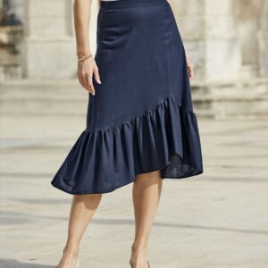 Damart Ruffle Hem Skirt