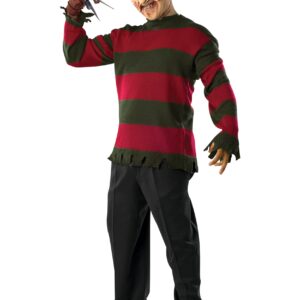 Deluxe Freddy Sweater w/ Mask Fancy Dress Costume