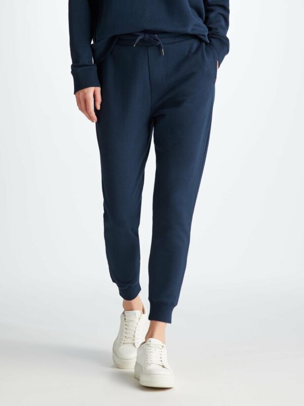 Derek Rose Women's Sweatpants Quinn Cotton Modal Stretch Navy