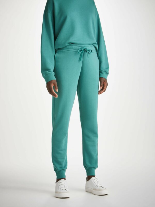 Derek Rose Women's Sweatpants Quinn Cotton Modal Stretch Teal