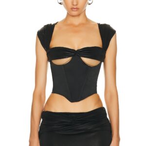 Di Petsa Hades Corset Top in Black - Black. Size L (also in ).