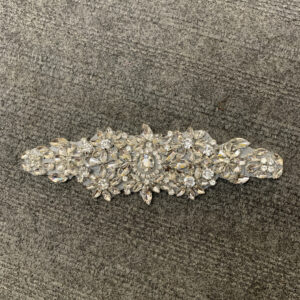 Diamante Wedding, Prom, Dress, Applique Motif Crystal Patch Iron Bridal Dress Embellishments D8