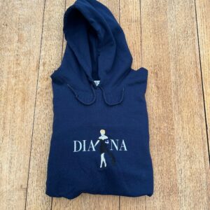 Diana Embroidered Hoodie, The Revenge Dress, Little Black Princess, Royal Family, Custom, Crown, Unisex