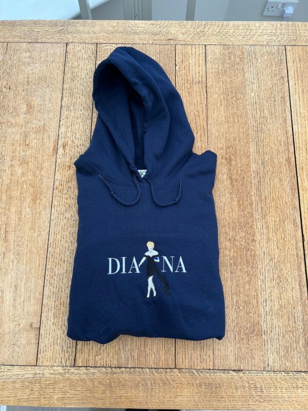 Diana Embroidered Hoodie, The Revenge Dress, Little Black Princess, Royal Family, Custom, Crown, Unisex