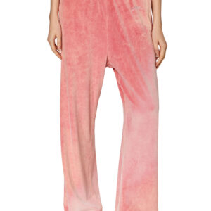 Diesel - Acid-wash chenille wide-leg sweatpants - Pants - Woman - Pink