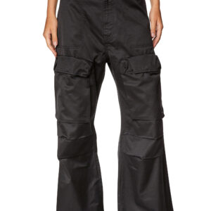 Diesel - Cargo pants in slub satin - Pants - Woman - Black