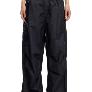 Diesel - Ergonomic cargo pants in micro twill - Pants - Woman - Black