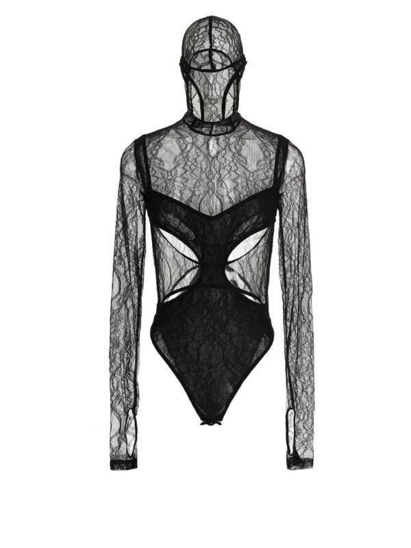 Dion Lee Cut-out Detail Lace Bodysuit