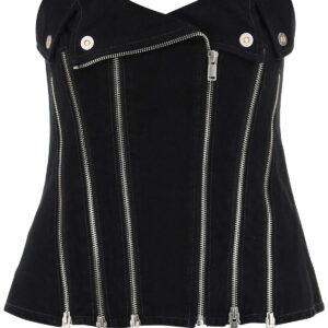 Dion Lee Denim Biker Corset Top