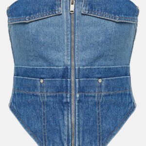 Dion Lee Workwear denim corset top