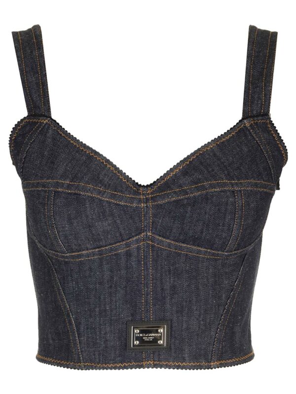 Dolce & Gabbana Denim Bustier