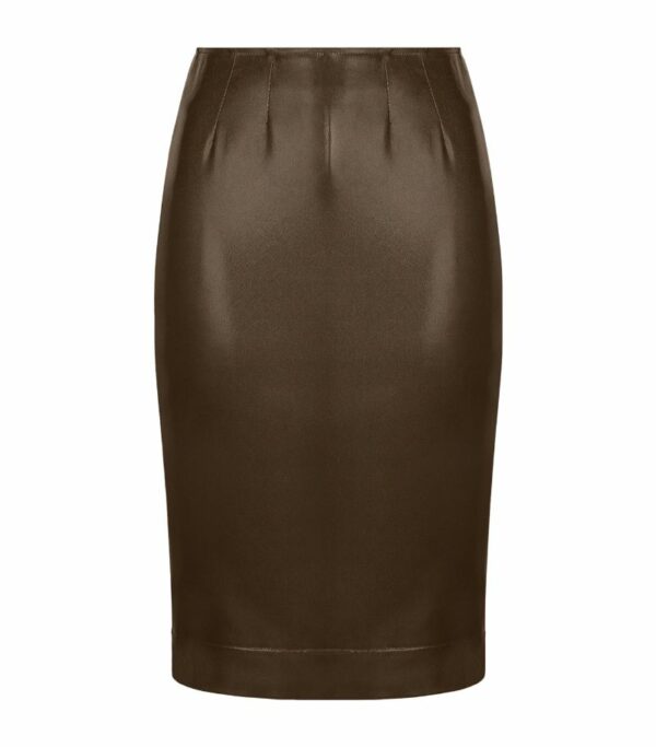 Dolce & Gabbana Faux Leather Pencil Skirt