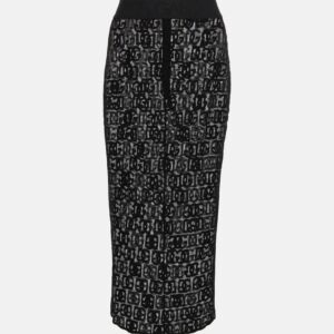 Dolce&Gabbana DG cotton-blend tulle midi skirt