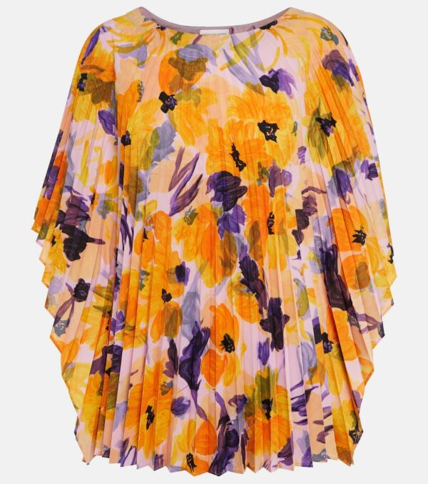 Dries Van Noten Floral pleated top