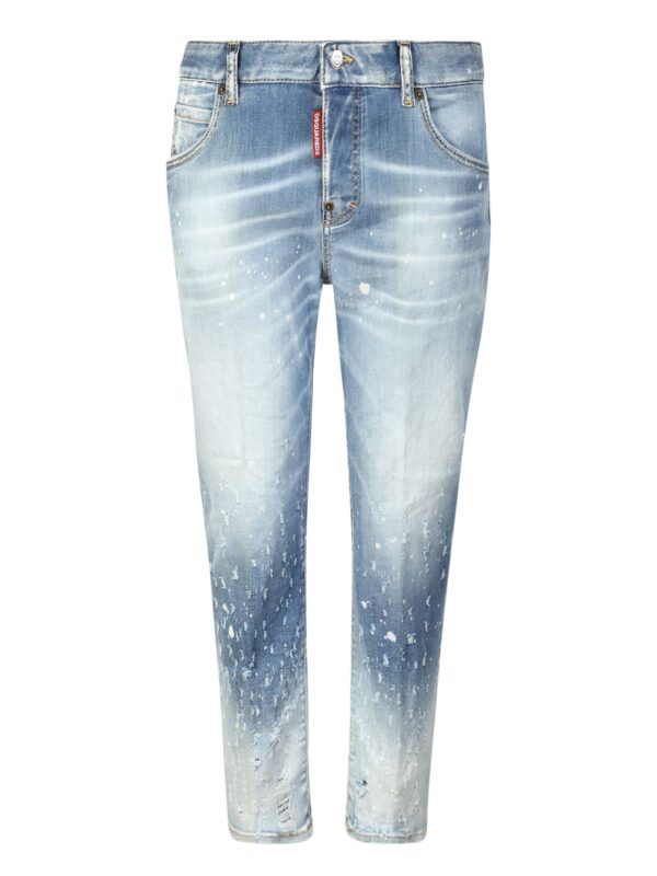 Dsquared2 Distressed Effect Cropped Skinny Jeans