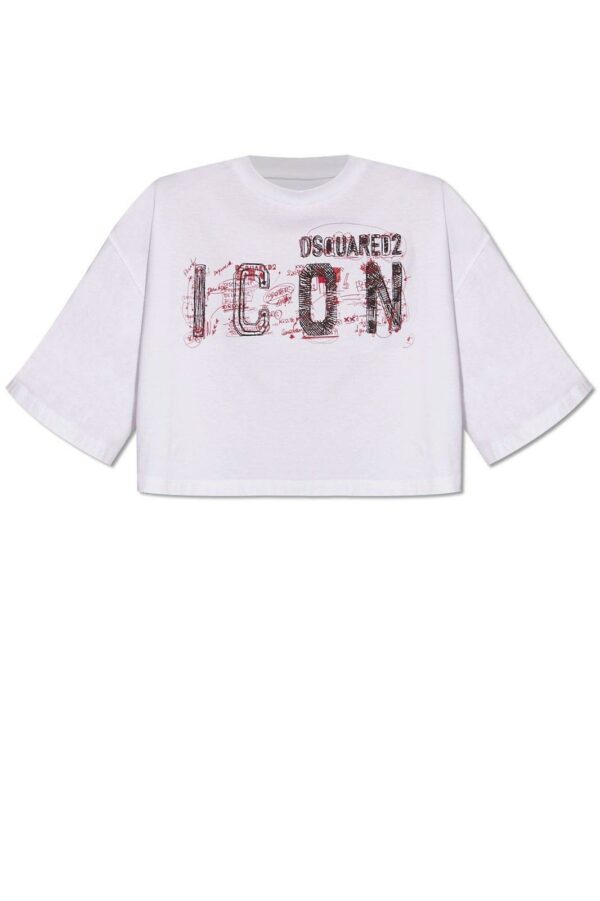 Dsquared2 Icon Printed Cropped Top