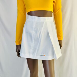 Ellesse 1980S Deadstock Nwt Crisp White Classic Tennis Skirt Size 10