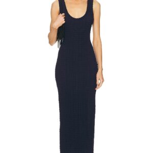 Enza Costa Puckered Tank Dress in Evening Blue - Navy. Size XS (also in ).