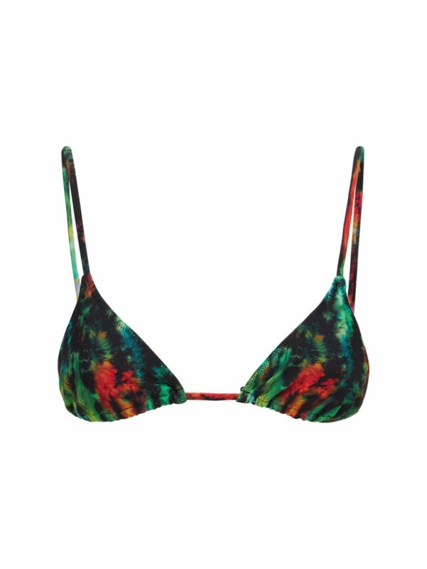 Equator Printed Bikini Top