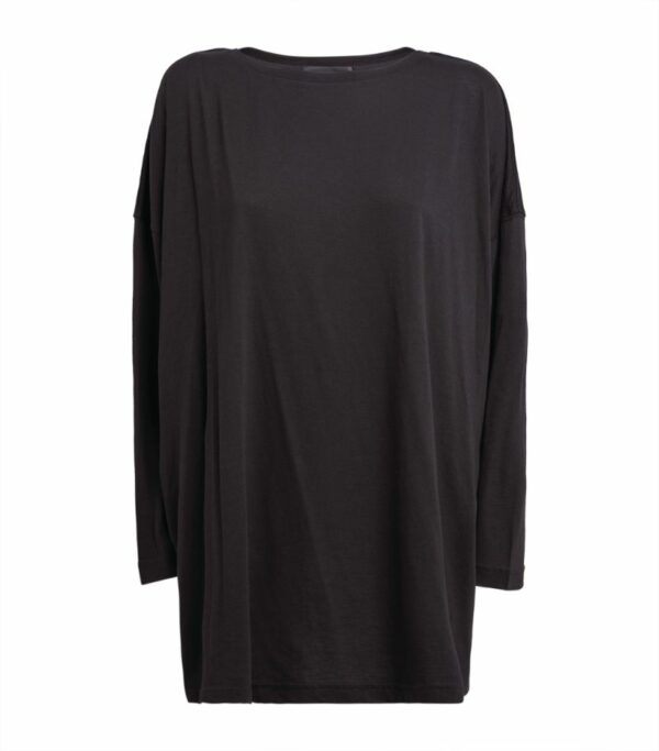 Eskandar Long-Sleeve Boat-Neck Top