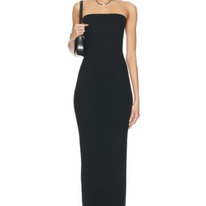 Eterne Tube Maxi Dress in Black - Black. Size L (also in M, S, XL, XS).