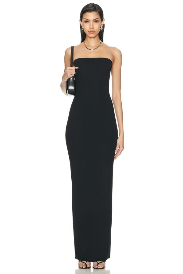 Eterne Tube Maxi Dress in Black - Black. Size L (also in M, S, XL, XS).