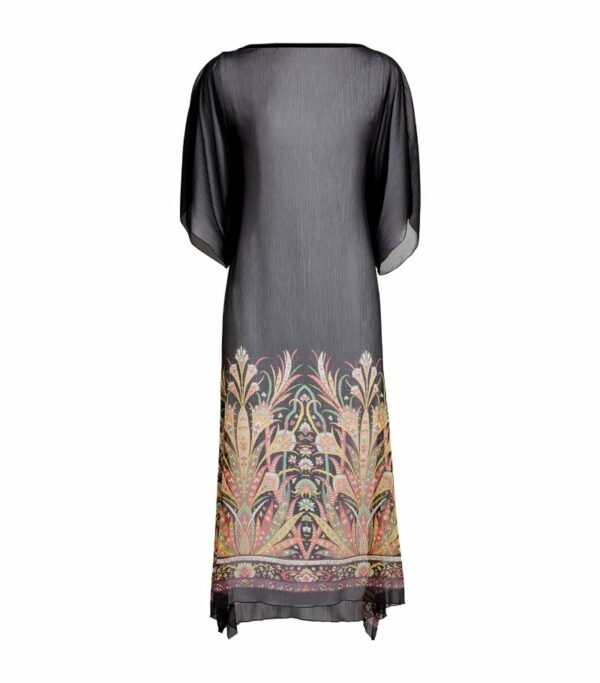 Etro Botanical Print Kaftan Midi Dress