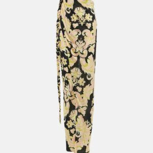 Etro Printed wrap skirt