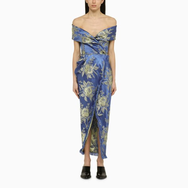 Etro Silk-blend Cocktail Dress With Draping