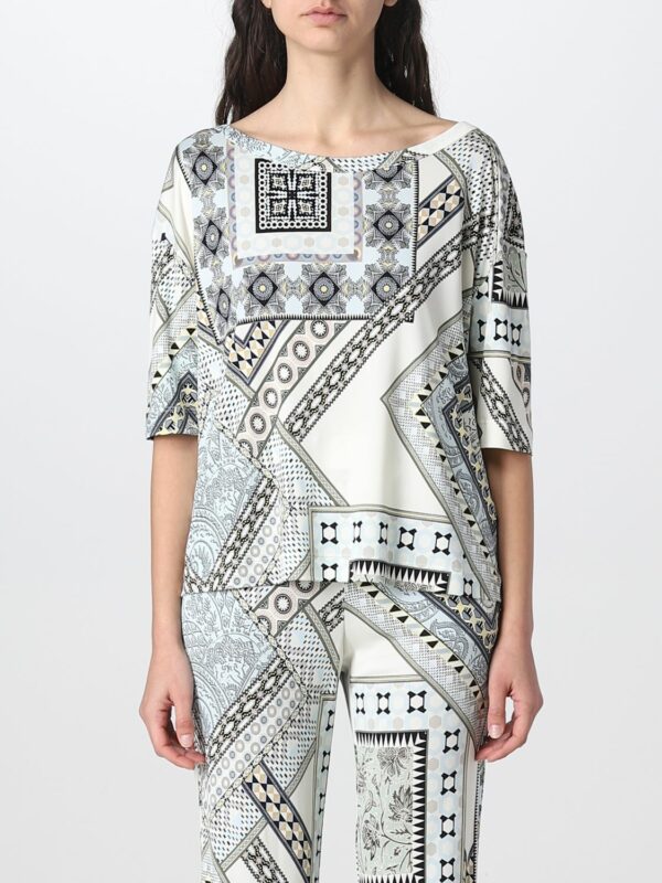 Etro top in printed viscose