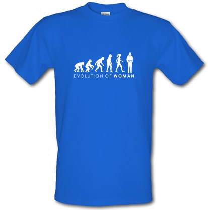 Evolution Of Police Woman male t-shirt.