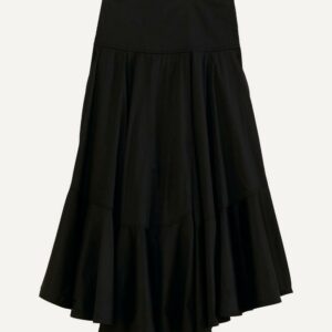 FARM Rio Women's Black Ruffle Midi-Skirt