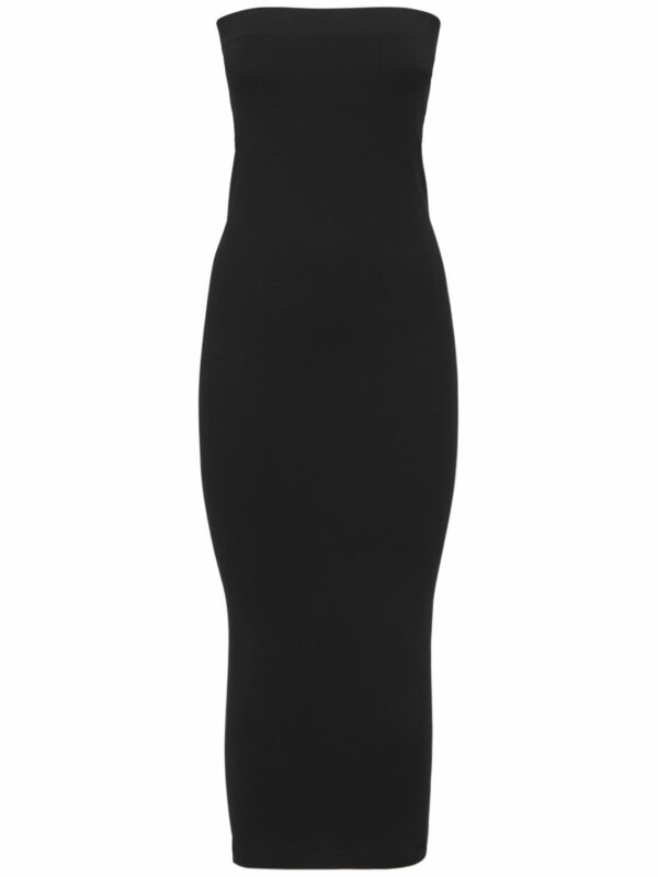 Fatal Strapless Tube Midi Dress