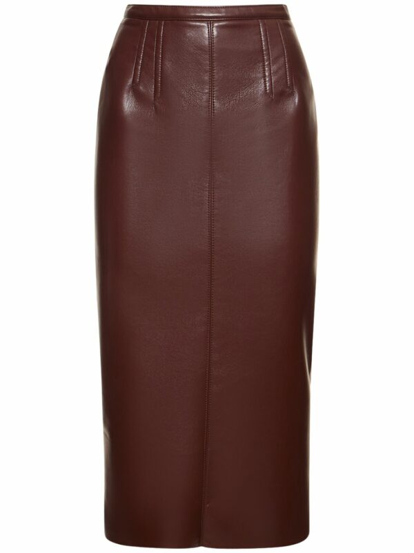 Faux Leather Pencil Skirt