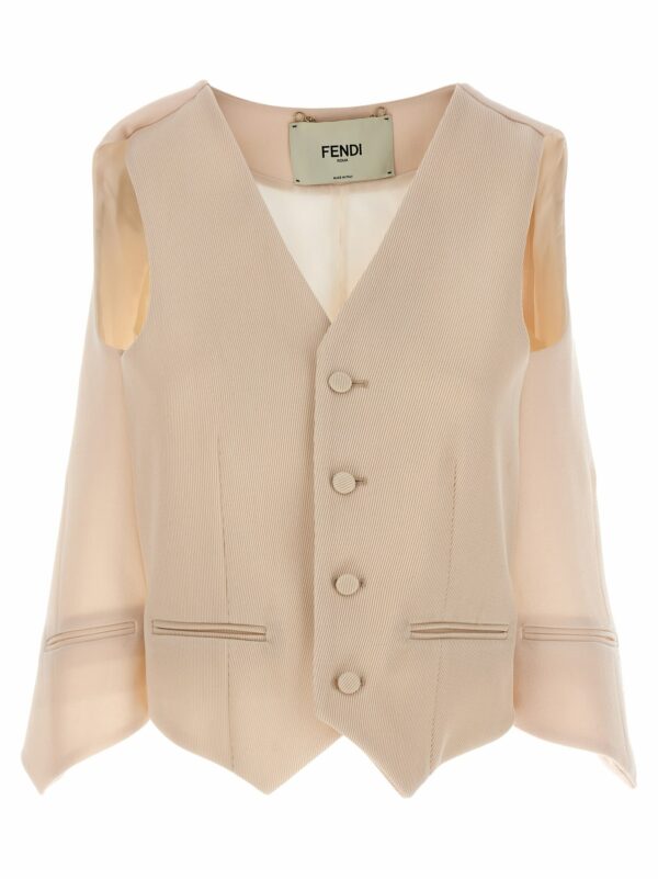 Fendi Cut Out Deconstructed Vest