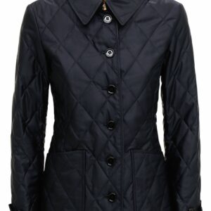 Fernleigh Nylon Buttoned Quilted Jacket