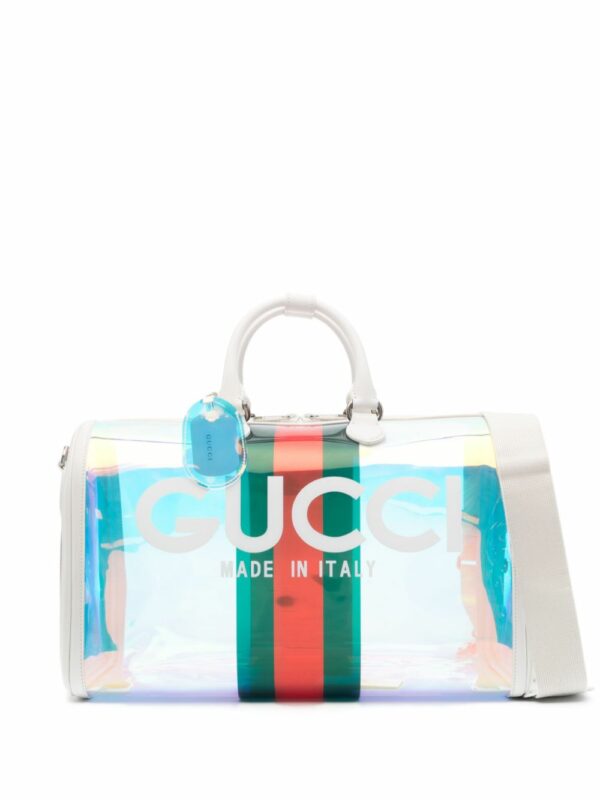 GUCCI- Logo And Web Detail Handbag