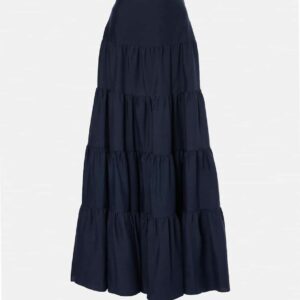 Gabriela Hearst Morse tiered linen maxi skirt